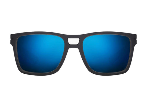 Roka Kona Sunglasses with Matte Black Frames / Teal Mirror Lens
