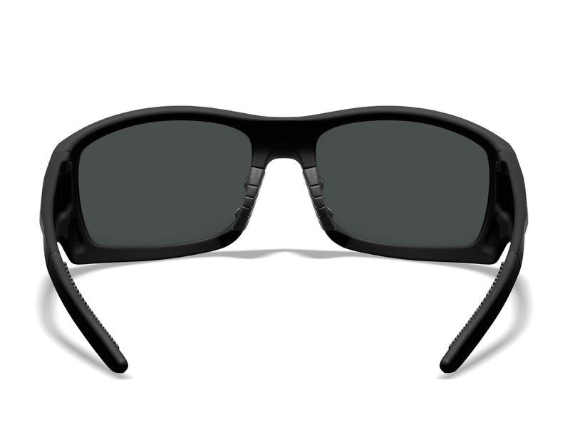 ROKA Sunglasses AT Series Tactical AT-1 (40mm tall lens) / Matte Black Frame - Glacier Mirror (Polarized) Lens